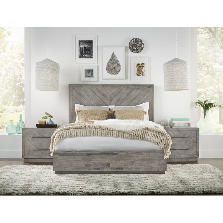 Greyleigh™ Whittier Solid Wood Platform 2 Piece Configurable Bedroom